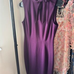 Calvin Klein Rich Purple Midi Dress